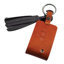 제렌폴 티볼리 G4렉스턴 스마트키 케이스 ZSS01, 카멜브라운(케이스), 멜란지그레이(태슬)