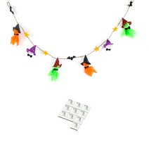 파티쇼 할로윈 장식 호박인형 혼합 가랜드 + 마운트 10p 세트, 혼합색상, 1개