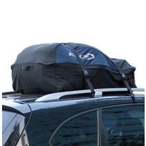 차량용 루프박스 루프백 자동차 캐리어 SUV 승용차 대용량 캠핑 방수 짐 지붕 수납, 700L, 블랙+가로바 포함