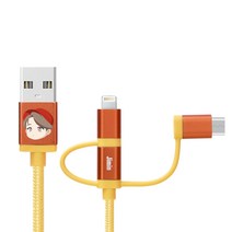 케이에이치바텍 BTS 캐릭터 3 in 1 충전 케이블, JIMIN, 1개