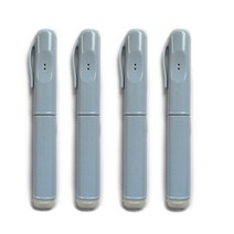 트래블이지 휴대용 올인원 치약 칫솔 블루 4p세트, 1세트, 4개