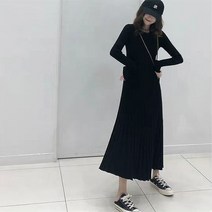포플러앤씨 베라 플리츠 니트 원피스