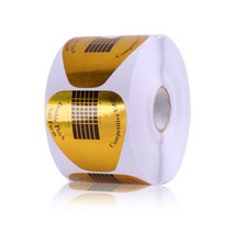 시크핏네일 손톱연장 젤네일 종이폼 500매, 혼합색상, 1개