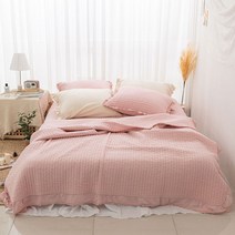 믹스앤매치 이브닝 피그먼트 줄 누비 이불 겸 스프레드