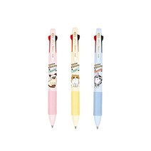 자바펜 나옹 유성볼펜 0.5mm 3종, 블루, 핑크, 옐로우, 1세트