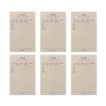 페이퍼리안 메이크 어 메모 메모패드, 리뷰, 6개