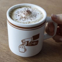 빈티지 일러스트 머그잔 350ml, 컵오브조, 2개
