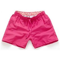 모던지 남성용 3부 비치 반바지, 핑크