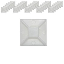 접착식 케이블타이 홀더 백색 일반 25 x 25 mm, 1000개, 화이트