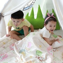 화모베이비 건강한 잠자리 순면 벨로아 블랭킷, 동물농장