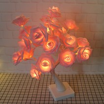 데코코마니 러블리 장미꽃 LED 트리조명, 혼합색상