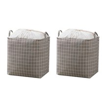 러브트리스 대용량 이불 수납포켓 100L, 디자인5(체크), 2개