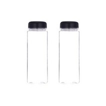 보틀트리 마이보틀 무지 페트 2p, 블랙(인쇄없음), 500ml