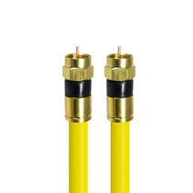 HDTOP 국산 RF TO RF 안테나 5C 옐로우 동축 수제작 케이블 2M, HT-ZYGRR020