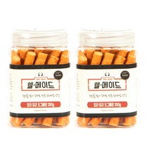 웰메이드 도그빼로 강아지 간식 250g, 오리당근, 2개