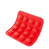 실리콘존 헬로키티 프렌즈 초콜릿 아이스 몰드 SZ13OM11832AA, 레드, 1개