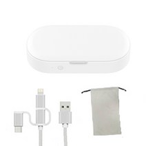 헬스케어프렌즈 포터블 무선 UVC LED 살균기 + 3in1 케이블 + 휴대용 파우치, HCF-UVS01