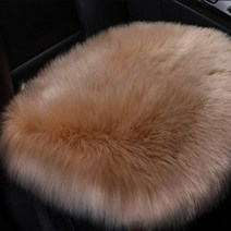 VIP 베아트리스 차량용 1인용 겨울 털방석, 1개, 브라운