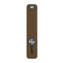 파스텔톤 접착형 휴대폰 핑거 스트랩, 브라운, 1개