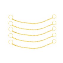 동광세이프티 8mm 칼라콘 체인 걸이대 노란색 5p + 고리 2p, 1세트