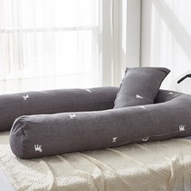 보드래 헬로우 U자형 바디필로우 + 레그필로우, 헬로우 차콜