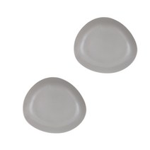 조약돌 평접시 2p 세트, 그레이