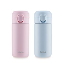 텀스 루나 텀블러 2p, 핑크, 블루, 300ml