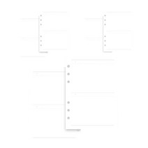 Jaquere 동주의 가방 6공 다이어리 호환 리필 내지 2 Days Planner 3p, 50매