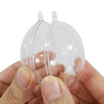 [투명캡슐] 아크릴 뽑기 투명 빈 캡슐 둥근 공 모양 케이스 플라스틱 10cm 4개