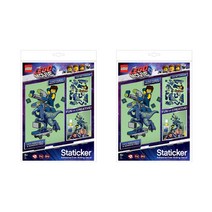 레고 무비2 스테티커 캡틴렉스&랩터 2pack 52366, 혼합색상