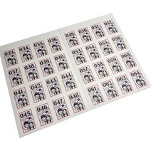 룩아트 꾸니니 곰신 네임 우표스티커 의경 33~64