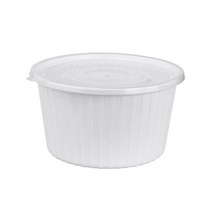 일회용 사출 감자탕용기 백색 대 3.2L, 1개입, 100개