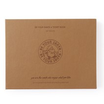 비유어산타 Premium 티켓북, Beige Brown