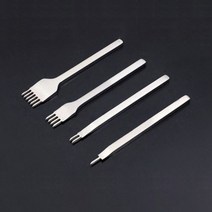 가죽공예 다이아몬드 치즐 4mm 4종 세트, 1세트