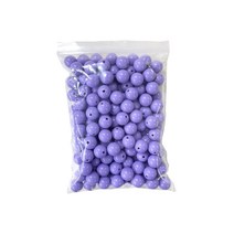 파티드레싱 도매 캔디컬러 구슬 14mm 250g, 보라, 1개