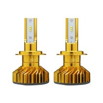 런라이트 LED 전조등 LED 안개등 골드에디션 H7-C, 2개, 혼합색상