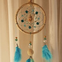 드림캐쳐 만들기 DIY 키트 10cm, 여름바다, 1세트