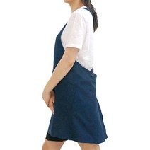 케삭 카페 x형 앞치마, 네이비, 1개