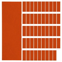 책갈피 5 x 15 cm, 오렌지 레드, 50개