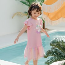 라라아망 여아용 반짝 유니콘 원피스