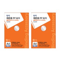 양지 제본용 PP표지 투명사선 0.5mm 100매입 x 2p, 투명, A4