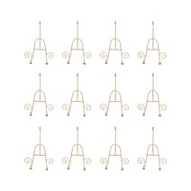 커피잔 걸이형 컵소서이젤 꼬임타입, 12개, 골드