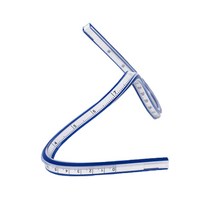 자유곡선자 50cm, 혼합색상, 1개