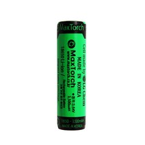 맥스토치 리튬이온 충전배터리 MTBT 18650-3500mAH, 1개입, 1개