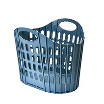 GUNU 대형 접이식 빨래 바구니, 블루, 1개