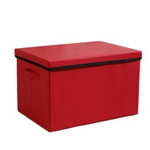 투투톡톡 수납 접이식 리빙박스 XXL, 레드, 1개