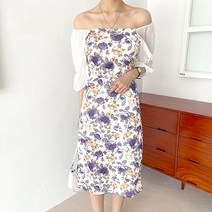 비비에모 라벤더향 고혹핏 플라워 라인 원피스 00005