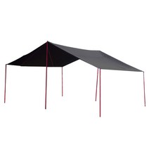 미르카 블랙 암막코팅 300D 렉타 립스탑 타프 + 슬라이드 폴대 풀 세트, 혼합색상, 1세트