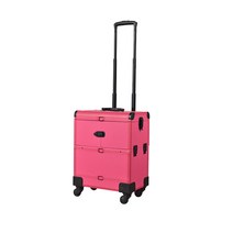 알리다 메이크업박스 캐리어 가방, 핑크, 1개