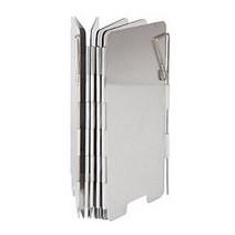 마샤투 야외 알루미늄 방풍 접이식 바람막이, 실버, 1개